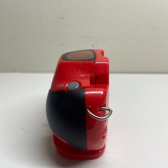 Vintage Tiger Hit Clips Boom Box Player Red Music TESTED WORKS With Manfred Clip - Picture 6 of 8